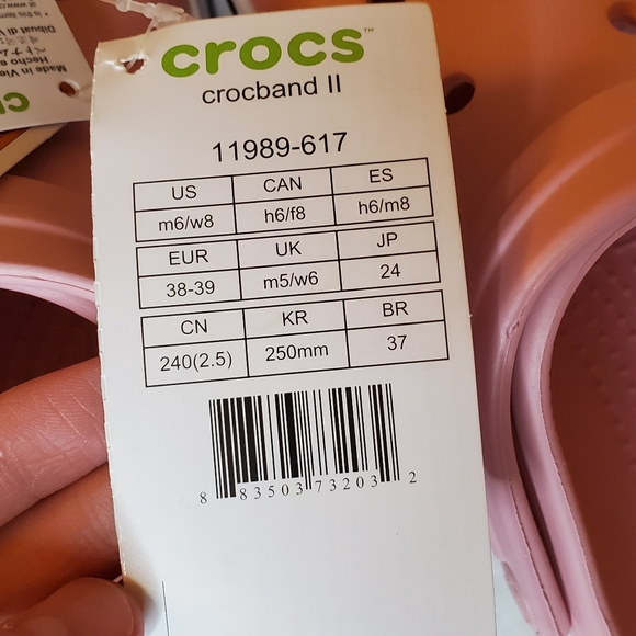 NEW CROCS Crocband II Petal Pink - Picture 10 of 10